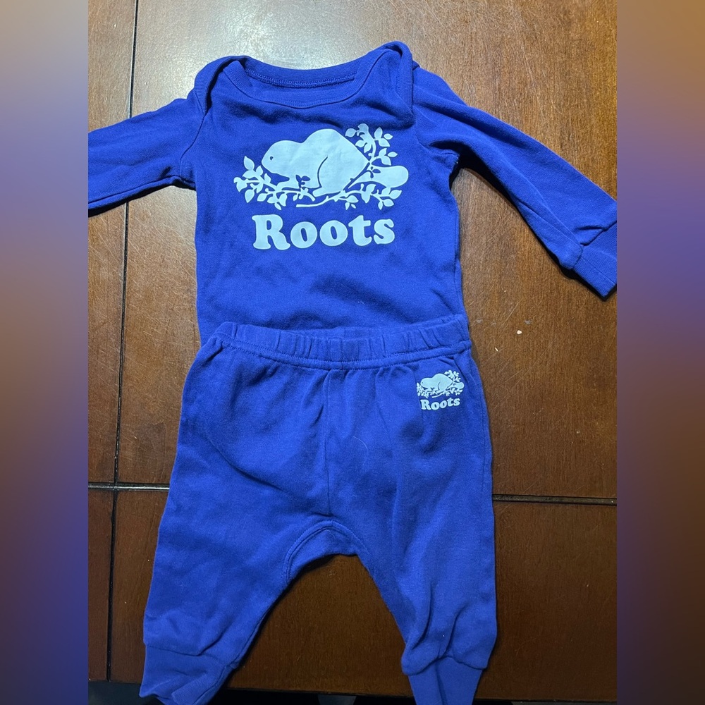 Roots indigo blue Baby Outfit